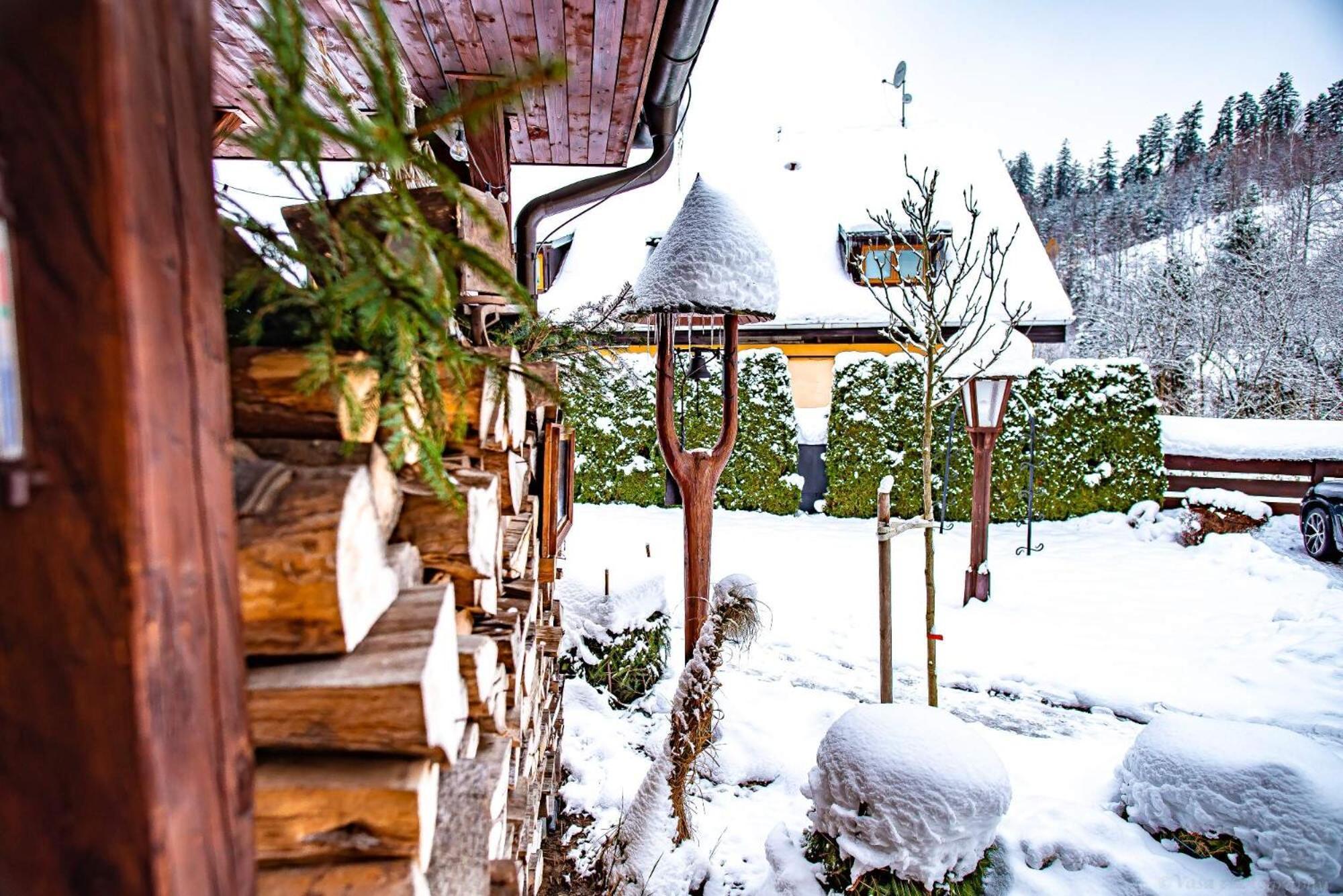 Penzion A Restaurace Stare Casy Horní Bečva Eksteriør bilde