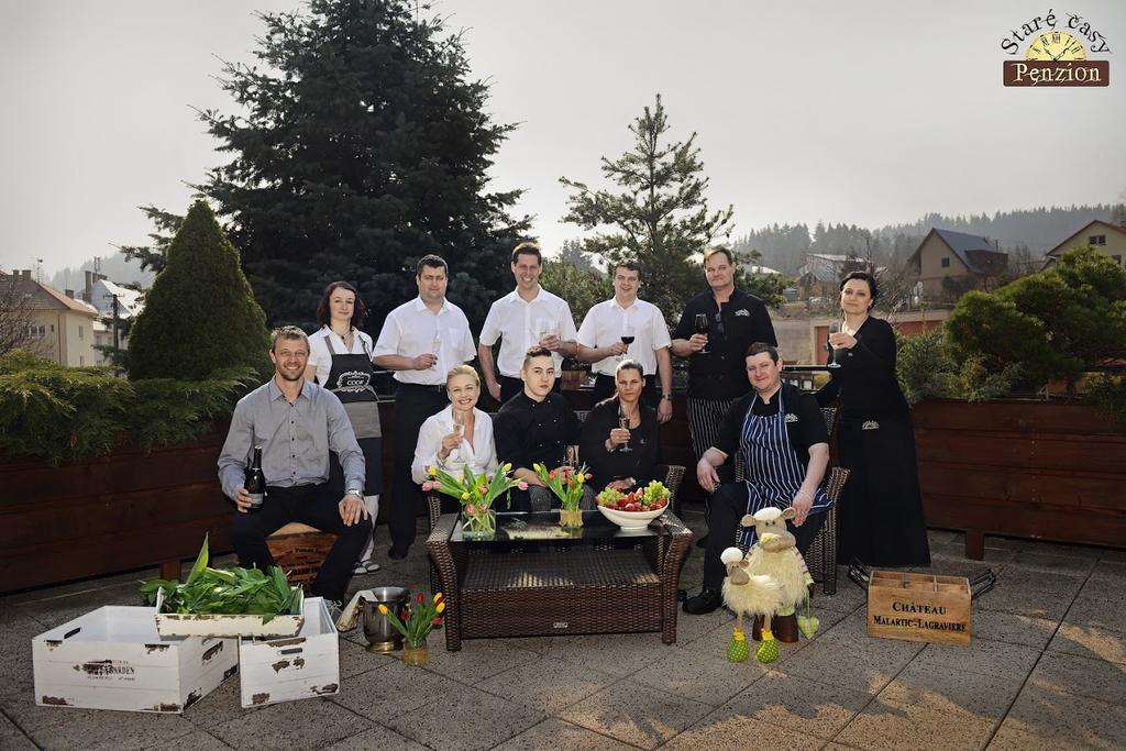 Penzion A Restaurace Stare Casy Horní Bečva Eksteriør bilde